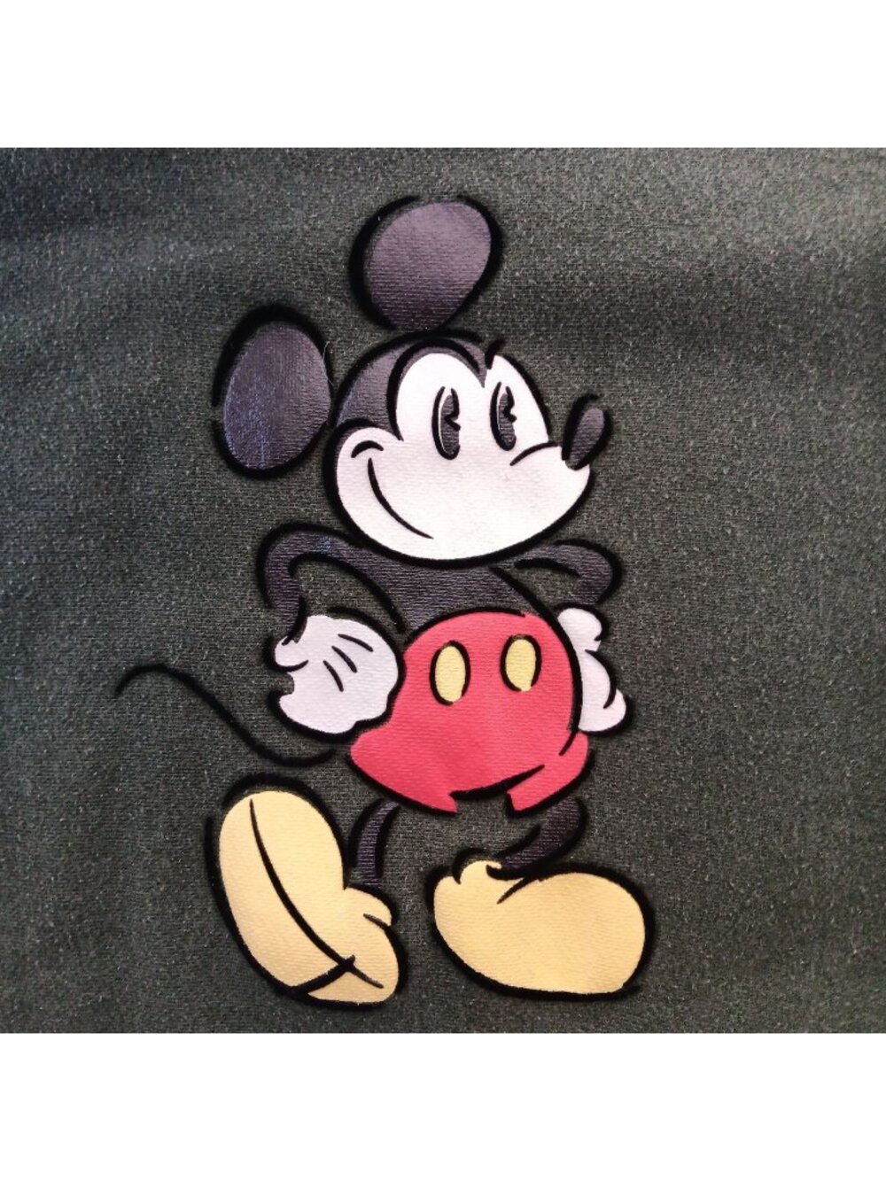 Large Reverse Weave Sweatshirt Disney Mickey Mouse 90's Fleece Pullover Crewneck
